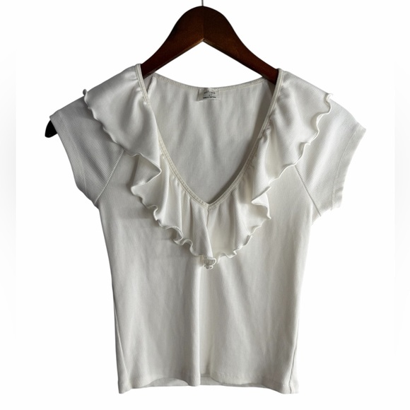 Wilfred Tops - Wilfred Danette Ruffle Cropped Top - Woman’s